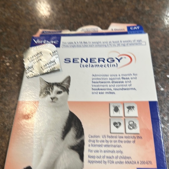 senergy and capstar Cat One Senergy Kitten Flea Heartworm Ear Mite
